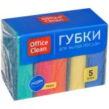 Губки для посуды OfficeClean "Maxi", поролон с абразивным слоем, 9*6,5*2,7 см, 5 шт. Губки для посуды OfficeClean "Maxi", поролон с абразивным слоем, 9*6,5*2,7 см, 5 шт.