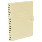 Ежедневник недатированный, А5, 136л., мягкий переплет, экокожа, BG "Embrace. Butter", сливочный, на гребне