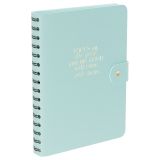 Ежедневник недатированный, А5, 136л., мягкий переплет, экокожа, BG "Embrace. Glacier", небесный, на гребне