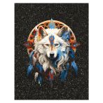 Картина по номерам на холсте с глиттером ТРИ СОВЫ "Ловец снов", 30*40, с акриловыми красками и кистями