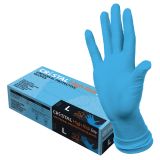 Перчатки латексные CRYSTAL HIGH RISK Easy, L, 25 пар (50шт), универсальные, нестер. неопудренные, синие