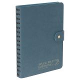 Ежедневник недатированный, А5, 136л., мягкий переплет, экокожа, BG "Embrace. Agate", серо-голубой, на гребне