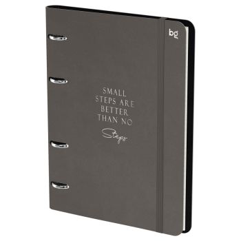 Тетрадь на кольцах А5, 120л., кожзам,  BG 