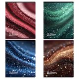 Тетрадь 48л., А5, клетка BG "Мерцание", глиттерная пленка