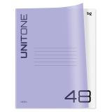 Тетрадь 48л. А5, клетка BG "UniTone. Neon", пластиковая обложка, неон сиреневый
