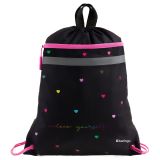 Мешок для обуви 1 отделение Berlingo "Love yourself", 360*460мм, вентиляционная сеточка , светоотражающая лента, карман на молнии