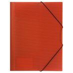 Папка на резинке СТАММ "Кристалл" А4, 500мкм, пластик, красная