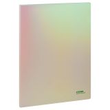 Папка с 30 вкладышами СТАММ "Сияние" А4, 17мм, 700мкм, пластик, белый