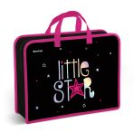 Папка с ручками 1 отделение, А4 Berlingo "Little Star", 340*245*100мм, пластик, на молнии