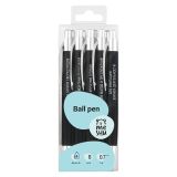 Набор шариковых автоматических ручек MESHU "Wishes" 8шт., синие, 0,7мм, корпус ассорти, ПВХ бокс с европодвесом