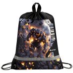 Мешок для обуви 1 отделение Berlingo "Mech Invasion", 360*460мм, вентиляционная сеточка, светоотражающая полоса