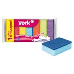 Губки для посуды York "Колор Люкс", поролон с абразивным слоем, 10*7*3см, 7шт. Губки для посуды York "Колор Люкс", поролон с абразивным слоем, 10*7*3см, 7шт.