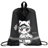 Мешок для обуви 1 отделение Berlingo "Kawaii Dream", 360*460мм, вентиляционная сеточка, светоотражающая полоса