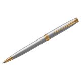 Ручка шариковая Parker "Sonnet Stainless Steel GT" черная, 1,0мм, поворот., подарочная упаковка Ручка шариковая Parker "Sonnet Stainless Steel GT" черная, 1,0мм, поворот., подарочная упаковка