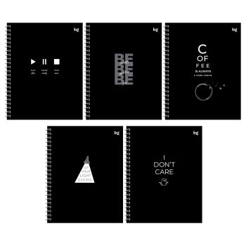 Тетрадь 96л., А5, клетка на гребне BG 