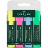 Набор текстовыделителей Faber-Castell "48" 04цв., 1-5мм, пластик. уп., европодвес