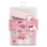 Набор MESHU "Cute sweets": мини-степлер №24/6 до 20л.; скобы №24/6; пластиковый бокс
