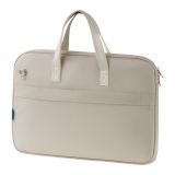 Сумка для ноутбука 15,6" Först "Softness", полиэстер, бежевый, мягкий подклад, внешнее отделение