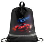 Мешок для обуви 1 отделение Berlingo "Red Racer", 360*460мм, вентиляционная сеточка, светоотражающая полоса