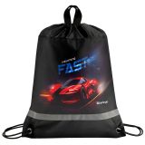 Мешок для обуви 1 отделение Berlingo "Red Racer", 360*460мм, вентиляционная сеточка, светоотражающая полоса