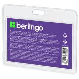 Бейдж горизонтальный Berlingo "ID 100", 85*55мм, прозрачный, без держателя Бейдж горизонтальный Berlingo "ID 100", 85*55мм, прозрачный, без держателя