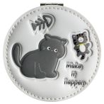 Зеркальце карманное складное MESHU "Черный кот"