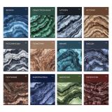 Комплект (12 шт.) предметных тетрадей 48л. BG "Мрамор",soft-touch ламинация, тиснение фольгой