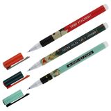 Ручка гелевая стираемая MESHU "Moody cats" синяя, 0,5мм, корпус ассорти