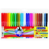 Фломастеры Centropen "Colour World", 24цв., трехгранные, смываемые, блистер Фломастеры Centropen "Colour World", 24цв., трехгранные, смываемые, блистер