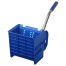 Тележка уборочная-ведро OfficeClean Professional, 2 секции, 20л, прямоугол., механич. отжим, синяя