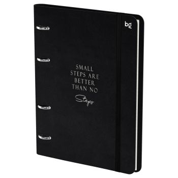 Тетрадь на кольцах А5, 120л., кожзам,  BG 