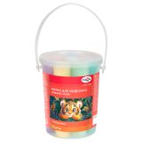 Мелки для асфальта Гамма "Мультики", цветные, 8шт., 8цв., круглые, пластиковое ведро