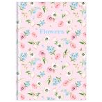 Бизнес-блокнот А5, 80л., евроформат, BG "Россыпь лепестков", матовая ламинация, выб. лак