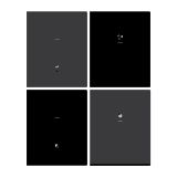 Тетрадь 48л., А5, клетка BG "Однотонный. Черный", "софт тач" ламинация, тиснение фольгой