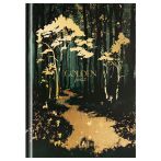 Бизнес-блокнот А5, 64л., евроформат, BG "Золотой лес", матовая ламинация, тиснение фольгой