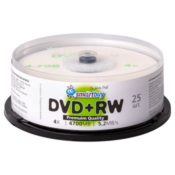 Диск DVD+RW 4.7Gb Smart buy 4x Cake Box (25шт) Диск DVD+RW 4.7Gb Smart buy 4x Cake Box (25шт)