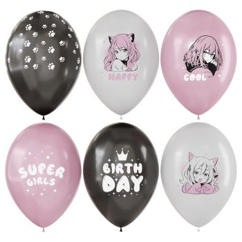 Воздушные шары, 12шт., М12/30см, MESHU 