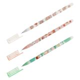 Ручка гелевая стираемая MESHU "Cute sweets" синяя, 0,5мм, корпус ассорти