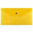Папка-конверт на кнопке СТАММ С6, 150мкм, пластик, прозрачная, желтая