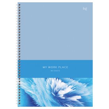 Тетрадь 80л., А4 клетка на гребне BG 