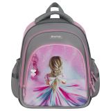 Рюкзак Berlingo OrthoFit "Charming Princess" 37*29*13,5см, 3 отделения, 2 кармана, эргономичная спинка