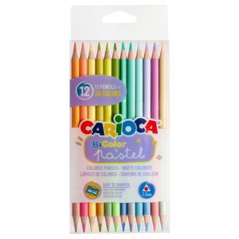 Карандаши цветные пастельные двухсторонние Carioca 