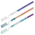 Ручка гелевая стираемая MESHU "Pixel" синяя, 0,5мм, корпус ассорти