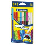 Фломастеры меняющие цвет Centropen "Magic", 08цв.+2, 10шт., картон, европодвес Фломастеры меняющие цвет Centropen "Magic", 08цв.+2, 10шт., картон, европодвес