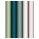 Упаковочная бумага глянц. 70*100см, MESHU "Serene colors", 80г/м2, ассорти 5 дизайнов