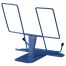 Подставка для книг СТАММ, металлическая, с упором, синяя