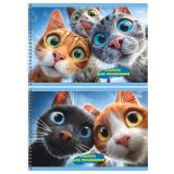 Альбом для рисования 40л., А4, на гребне BG "Любопытные коты", 120г/м2