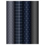 Упаковочная бумага глянц. 70*100см, MESHU "Dark", 80г/м2, ассорти 4 дизайна