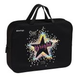 Папка текстильная с ручками 1 отделение, А4 Berlingo "Bright star", 350*265*75мм, текстиль, на молнии