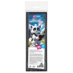 Закладки самоклеящиеся для книг формата А4 (ляссе с клеевым краем), ПВХ, 6 штук, ArtSpace, графит